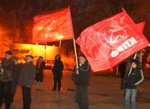 Митниг проходил на перекрестке улиц Кирова и Ленина. Фото А. Кодратьева