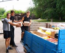 Ученики гимназии №7 на работе. Фото Александра Кондратьева