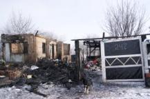 После пожара дома в СТ Дружба