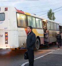 Инцидент произошел в автобусе маршрута 6 А. Фото Александра Кондратьева. Инцидент произошел в автобусе маршрута 6 А. Фото Александра Кондратьева.